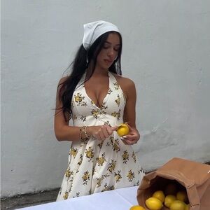 ZARA HALTER MINI DRESS